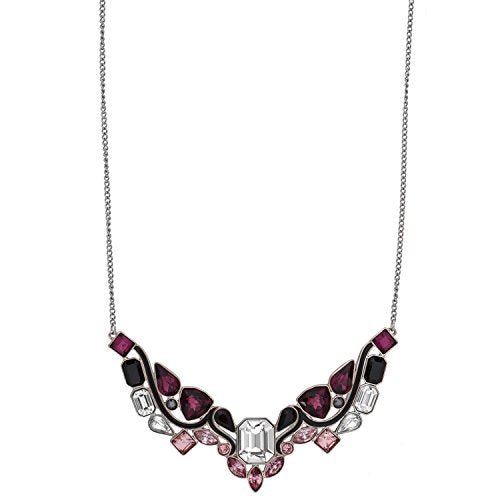 Swarovski Impulse 5152835 Multi Color Crystal Rhodium Plated Bib Necklace - WAB - Shipping Dept.