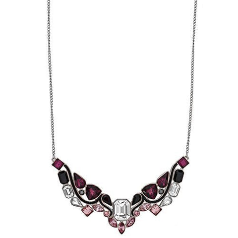 Swarovski Impulse 5152835 Multi Color Crystal Rhodium Plated Bib Necklace - WAB - Shipping Dept.