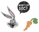 Swarovski Looney Tunes Bugs Bunny Tie Pin Set Rhodium Plated 5488791 - WAB - Shipping Dept.