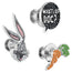 Swarovski Looney Tunes Bugs Bunny Tie Pin Set Rhodium Plated 5488791 - WAB - Shipping Dept.