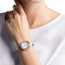 Swarovski Lovely Crystals Bangle Two - Tone Stainless Steel Silver Dial Women's Watch 5452486 - WAB - Shipping Dept.