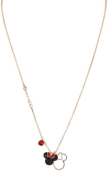 Swarovski Mickey and Minnie Rose Gold Plated Pendant Necklace 5429090 - WAB - Shipping Dept.