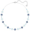 Swarovski Olive Necklace Blue Crystals Rhodium Plated 5480481 - WAB - Shipping Dept.