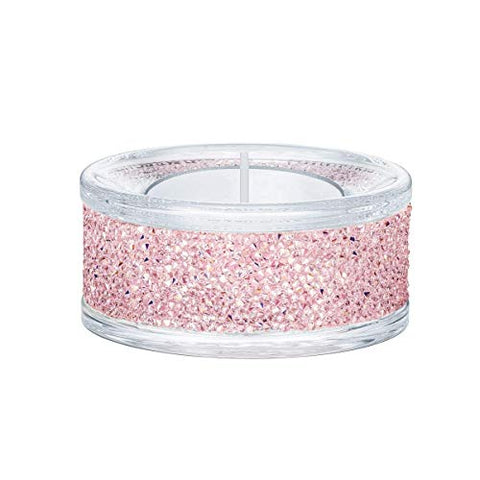 SWAROVSKI Shimmer, Pink Tea Light Holder, One Size - WAB - Shipping Dept.