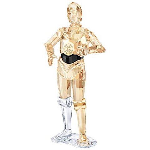 SWAROVSKI Star Wars C - 3PO 11.3 Crystal Figurine Multi - Coloured - WAB - Shipping Dept.