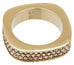 Swarovski Vio Yellow Gold Plated Golden Crystal Pavé Womens Ring Size 8 / 58 - 5139701 - WAB - Shipping Dept.