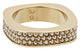 Swarovski Vio Yellow Gold Plated Golden Crystal Pavé Womens Ring Size 8 / 58 - 5139701 - WAB - Shipping Dept.