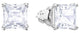 SWAROVSKI Women's Attract Stud Pierced Earrings, White, Rhodium plated - WAB - Shipping Dept.