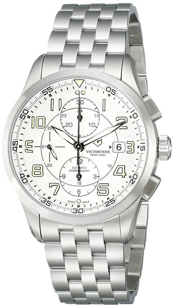 Swiss Army Airboss Mechanical Automatic Chronograph Steel Mens Watch Date 241621 - WAB - Shipping Dept.