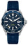 TAG Heuer Aquaracer Automatic Stainless Steel & Aluminum Blue Dial Blue Rubber Strap Date Divers Mens Watch WAY201B.FT6150 - Watches & Beyond