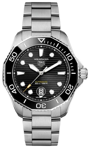 TAG Heuer Aquaracer Professional 300 Automatic Stainless Steel Black Dial Date Divers Mens Watch WBP201A.BA0632 - WAB - Shipping Dept.