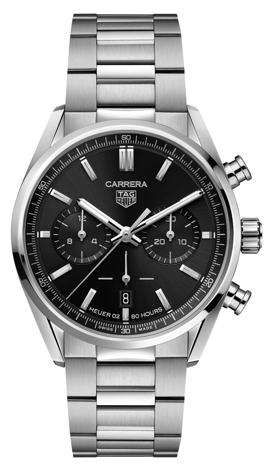 TAG Heuer Carrera Automatic Chronograph Stainless Steel Black Dial Date Mens Watch CBN2010.BA0642 - WAB - Shipping Dept.