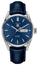 TAG Heuer Carrera Automatic Stainless Steel Blue Dial Blue Leather Strap Day/Date Mens Watch WAR201E.FC6292 - WAB - Shipping Dept.