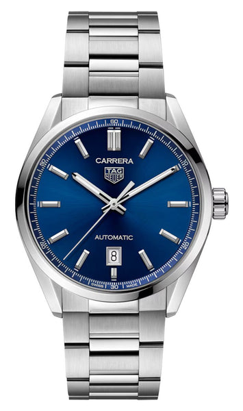 TAG Heuer Carrera Automatic Stainless Steel Blue Dial Date Mens Watch WBN2112.BA0639 - WAB - Shipping Dept.