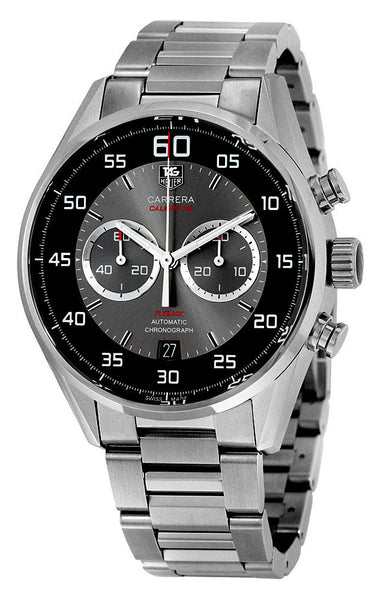 TAG Heuer Carrera Flyback Chronograph Automatic Gray & Black Dial Stainless Steel Date Mens Watch CAR2B10.BA0799 - WAB - Shipping Dept.