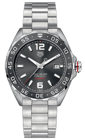 TAG Heuer Formula 1 Automatic Stainless Steel Gray Dial Date Divers Mens Watch WAZ2011.BA0842 - WAB - Shipping Dept.