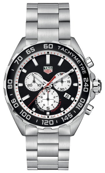 TAG Heuer Formula 1 Chronograph Stainless Steel Black Dial Date Divers Quartz Mens Watch CAZ101E.BA0842 - WAB - Shipping Dept.