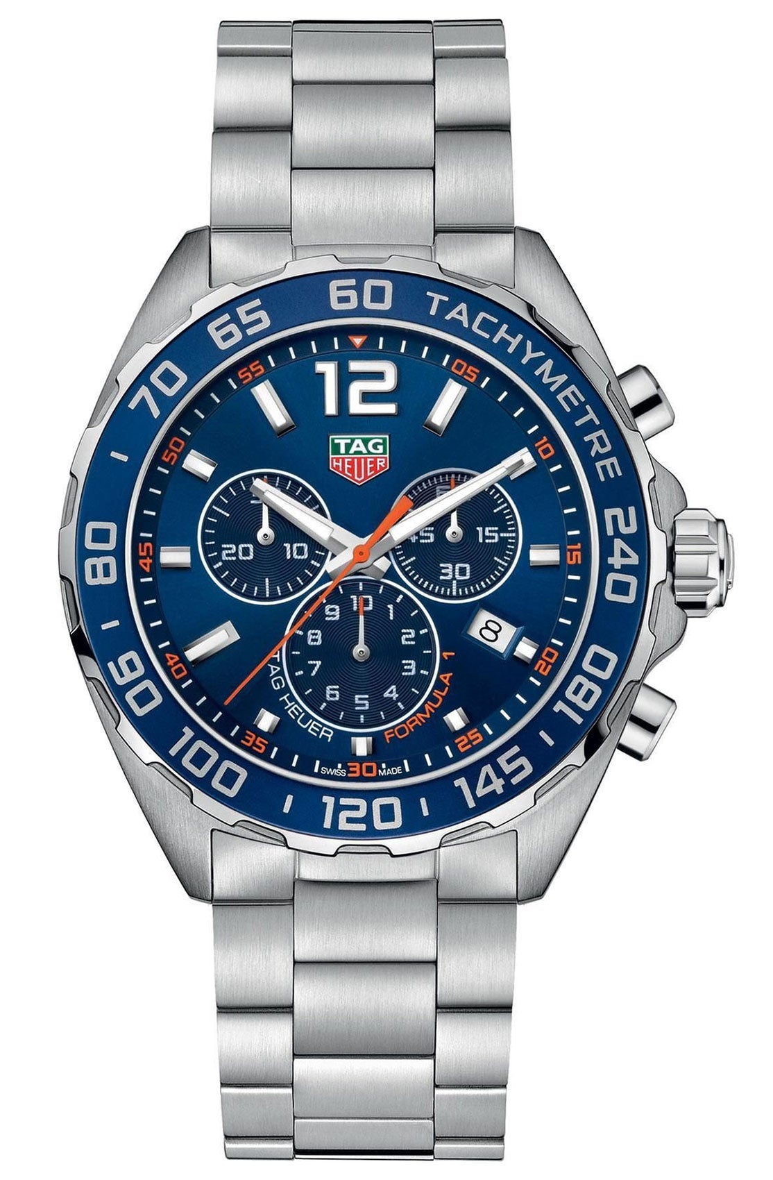 TAG Heuer Formula 1 Chronograph Stainless Steel Blue Dial Date Divers Quartz Mens Watch CAZ1014.BA0842 - WAB - Shipping Dept.