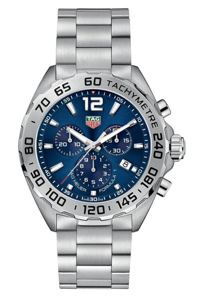 TAG Heuer Formula 1 Chronograph Stainless Steel Blue Dial Date Divers Quartz Mens Watch CAZ101K.BA0842 - WAB - Shipping Dept.