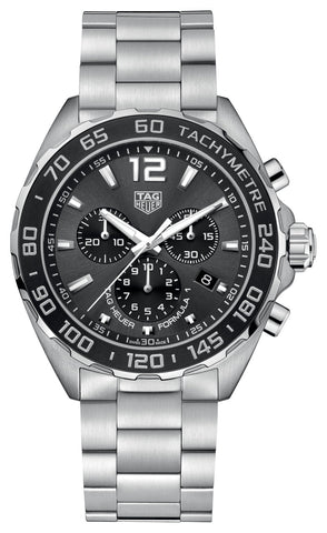 TAG Heuer Formula 1 Chronograph Stainless Steel Gray Dial Date Divers Quartz Mens Watch CAZ1011.BA0842 - WAB - Shipping Dept.