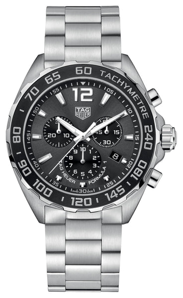 TAG Heuer Formula 1 Chronograph Stainless Steel Gray Dial Date Divers Quartz Mens Watch CAZ1011.BA0842 - Watches & Beyond