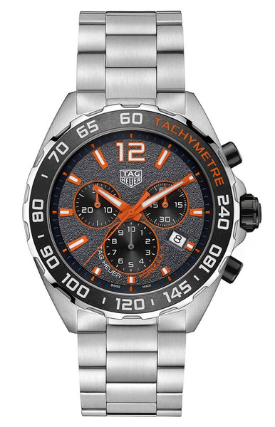 TAG Heuer Formula 1 Chronograph Stainless Steel Grey Dial Date Divers Quartz Mens Watch CAZ101AH.BA0842 - WAB - Shipping Dept.