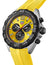 TAG Heuer Formula 1 Chronograph Stainless Steel Yellow Dial Yellow Rubber Strap Date Divers Quartz Mens Watch CAZ101AM.FT8054 - Watches & Beyond