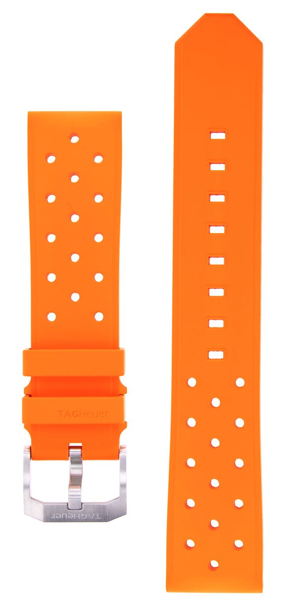 TAG Heuer Formula 1 Orange Rubber Strap 21.5 mm BT0729 - Watches & Beyond