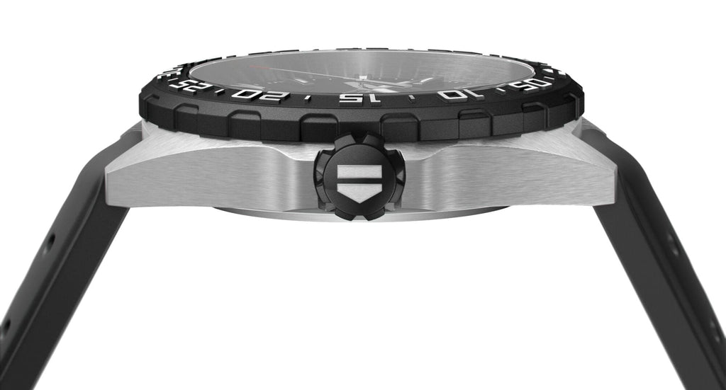 TAG Heuer Formula One WAZ2114.FT8023 Orologio Uomo, Quadrante Bianco, Cinturino In Gomma Nera, Automatico 41mm