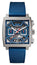 TAG Heuer Monaco Automatic Chronograph Titanium Blue Skeleton Dial Date Blue Rubber Strap Mens Watch CBL2182.FT6235 - Watches & Beyond