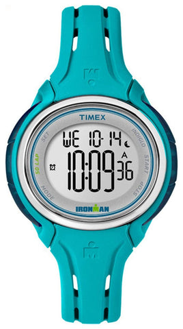 Timex Ironman Sleek 50 Light Blue Resin Gray Dial Silicone Strap Digital Quartz Unisex Watch TW5K90600 - WAB - Shipping Dept.