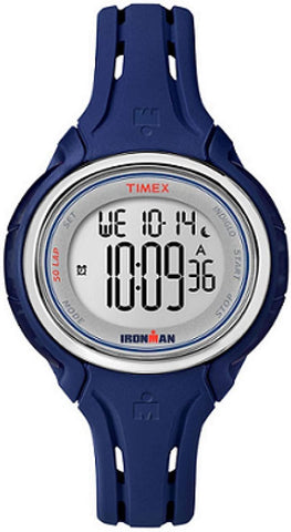 Timex Ironman Sleek 50 Navy Blue Resin Gray Dial Silicone Strap Digital Quartz Unisex Watch TW5K90500 - WAB - Shipping Dept.