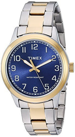 Timex Men's TW2R36600 New England Two - Tone/Blue Stainless Steel Bracelet Watch - WAB - Shipping Dept.