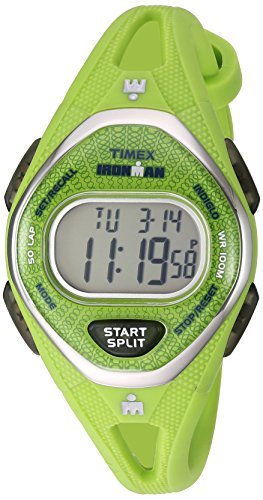 Timex Women's TW5M11000 Ironman Sleek 50 Green Silicone Strap Watch - WAB - Shipping Dept.