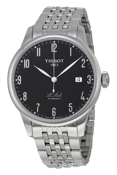 Tissot Le Locle Stainless Steel Automatic Black Dial Date Mens Watch T41148352 - WAB - Shipping Dept.