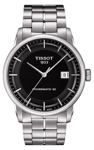 Tissot Luxury Stainless Steel Automatic Black Dial Date Mens Watch T0864071105100 - WAB - Shipping Dept.