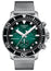 Tissot T - Sport Seastar 1000 Chronograph Stainless Steel Mesh Green Dial Date Divers Quartz Mens Watch T120.417.11.091.00 - WAB - Shipping Dept.