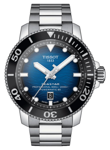 Tissot T - Sport Seastar 2000 Professional Powermatic 80 Automatic Stainless Steel Blue Dial Date Divers Mens Watch T120.607.11.041.01 - WAB - Shipping Dept.