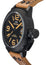 TW Steel Canteen Black PVD Black Dial Brown Leather Strap Date Quartz Mens Watch CS42 - WAB - Shipping Dept.