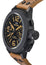 TW Steel Canteen Chronograph Black PVD Black Dial Brown Leather Strap Date Quartz Mens Watch CS43 - WAB - Shipping Dept.