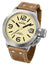 TW Steel Canteen Stainless Steel Cream Dial Brown Leather Strap Date Quartz Mens Watch CS12 - WAB - Shipping Dept.