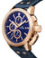 TW Steel Ceo Adesso Chronograph Rose Gold PVD Blue Leather Strap Blue Dial Quartz Date Mens Watch CE7016 - WAB - Shipping Dept.