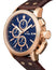 TW Steel Ceo Adesso Chronograph Rose Gold PVD Brown Leather Strap Blue Dial Quartz Date Mens Watch CE7018 - WAB - Shipping Dept.