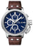 TW Steel Ceo Adesso Chronograph Stainless Steel Brown Leather Strap Blue Dial Quartz Date Mens Watch CE7010 - WAB - Shipping Dept.