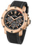 TW Steel Grandeur Tech Chronograph Rose Gold PVD Black Dial Black Silicon Strap Date Quartz Mens Watch TS5 - WAB - Shipping Dept.