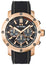 TW Steel Grandeur Tech Chronograph Rose Gold PVD Black Dial Black Silicon Strap Date Quartz Mens Watch TS5 - WAB - Shipping Dept.