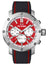 TW Steel Grandeur Tech Chronograph Stainless Steel Red Dial Black Silicon Strap Date Quartz Mens Watch TS1 - WAB - Shipping Dept.