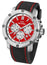 TW Steel Grandeur Tech Chronograph Stainless Steel Red Dial Black Silicon Strap Date Quartz Mens Watch TS1 - WAB - Shipping Dept.