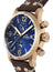 TW Steel Maverick Chronograph Rose Gold PVD Brown Leather Strap Blue Dial Quartz Date Mens Watch MS84 - WAB - Shipping Dept.