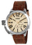 U - Boat Classico Tungsteno Automatic Stainless Steel Beige Dial Brown Leather Strap Date Mens Watch 8892 - WAB - Shipping Dept.